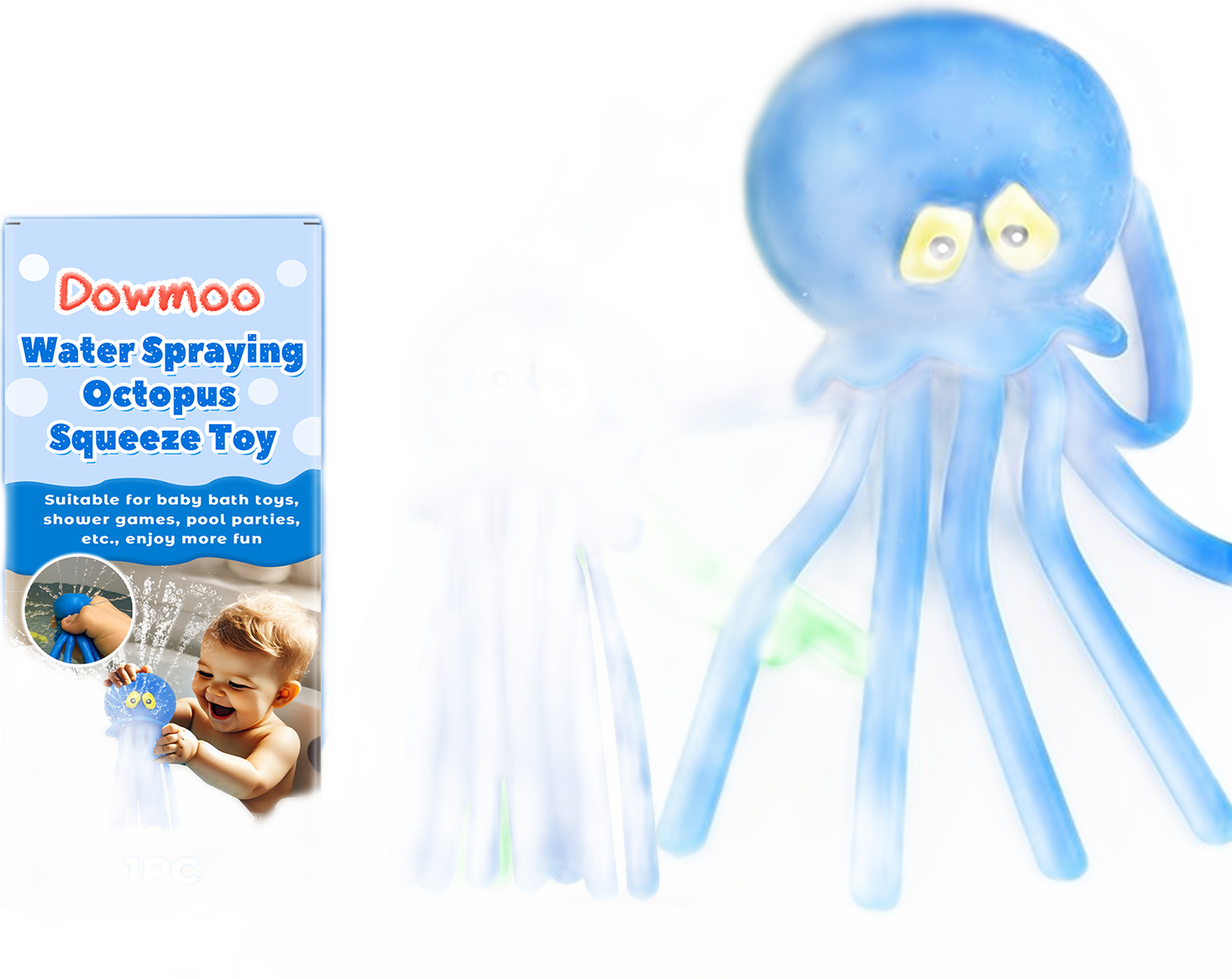 Water Spraying Octopus Bath Toy