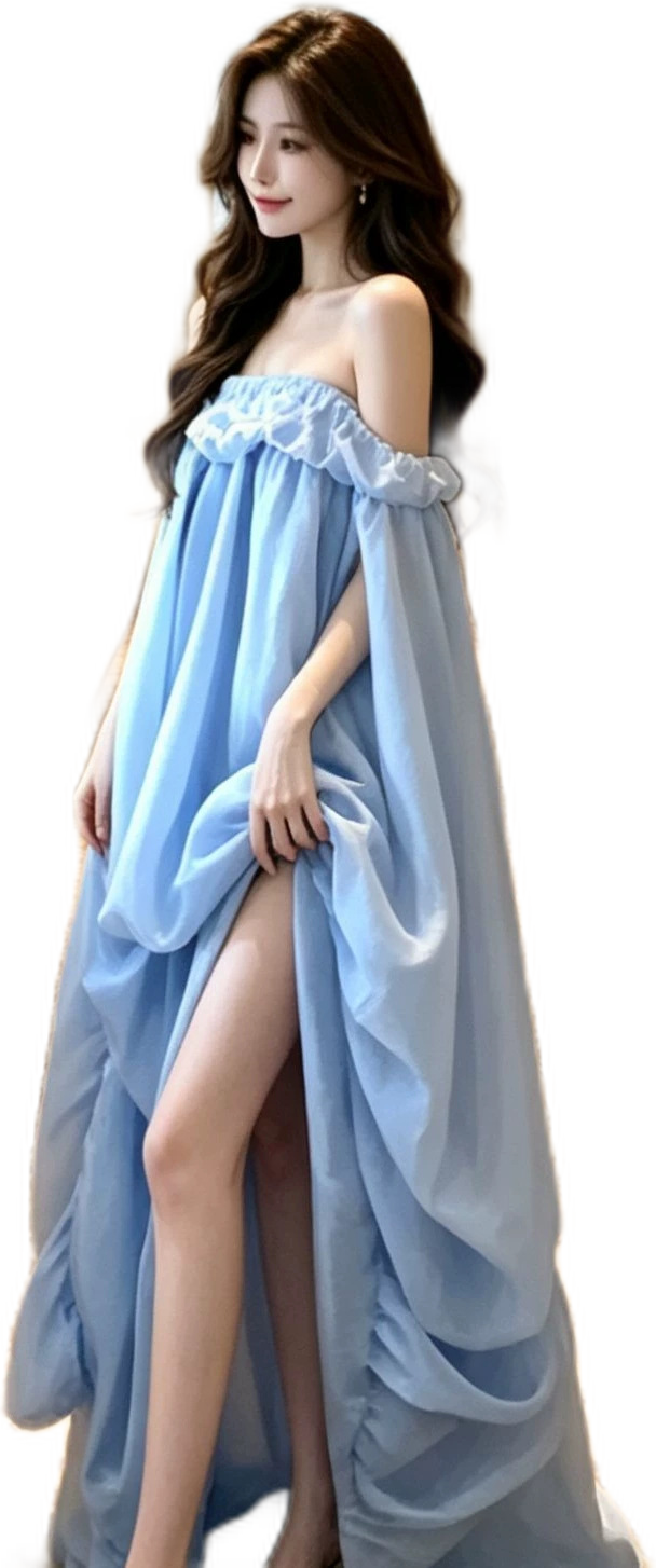 Strapless Tulip Beach Dress